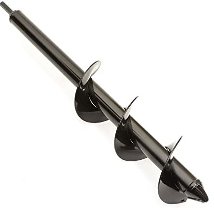 8 x 45cm Auger Post Hole Digger Planting Earth Garden Auger Metal Spiral Drill Bit Bulb Planter (3 Sizes 4x45cm / 8x30cm / 8x45cm)
