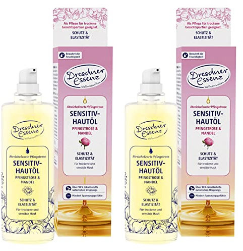 2er Pack Dresdner Essenz Sensitiv Hautöl Streichelzarte Pfingstrose 2 x 100 ml