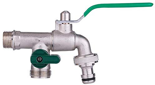Küchenarmatur, ein Schritt, zwei Ausgänge, G1/2 Zoll, G3/4 Zoll, komplett aus Bronze, Frostschutzmittel-Wasserhahn, für den Außenbereich, Garten, Waschmaschine, Mopp, Pool, Dual-Use-Mischbatterie,