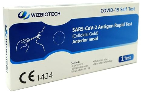 Gricon Wizbiotech COVID-19 Antigen Home Test - Registrato al Ministero della Salute - Alta affidabilità nella rilevazione del sars-cov-2 - Tamponi covid 19 rapido nasale uso autodiagnostico… (10)
