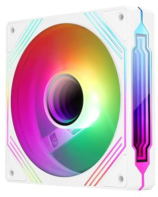 TZMRIT 140mm RGB ARGB & PWM Fan - White