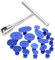 NIYATA Debosselage sans Peinture kit, Autil de Debosselage Carrosserie, Kit Debosselage, 1 Marteau de Réparation en T avec, 18 Bleu Ventouse, pour Le Débosselage de Voiture