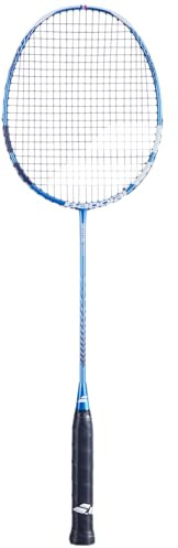 Babolat, Badminton-Schläger Modell Satelite Spire, Griffgröße 2, Farbe Blau, Halbstarrer Schaft, Vergrößertes Schlägerblatt, Ideal für Fortgeschrittene Spieler, Präzision und Power