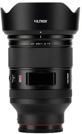 VILTROX 35mm f/1.2 FE, AF 35mm F1.2 LAB FE Objektiv für Sony e Mount, Vollformat F1.2 Prime Objektiv für Sony E-Mount A7RⅤZVE1 A7CR A7CII a7Ⅲ a7RⅢ a7Ⅳ a7RⅣ a6600 ZV-E10 FX30