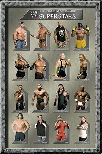 1art1 Wrestling Poster WWE, Superstars Plakat | Bild 91x61 cm