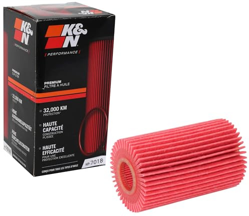 K&N Oil Filter: 20,000 Mile Engine Protection, High Capacity/High Efficiency: Compatible with 2005-2021 LEXUS/TOYOTA/FORD (See product Description for Select Models), HP-7018