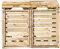 Atout Loisir Cache Poubelle Double en Bois