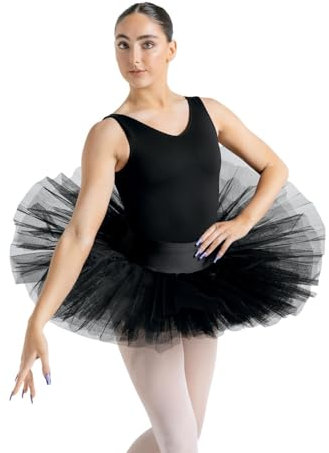 Capezio Damen Practice Übungs-Tutu für Erwachsene, Schwarz, L