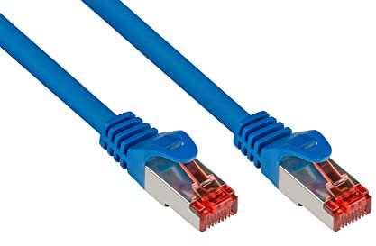 Alcasa Câble de Réseau RJ-45 M/M 0,15 m Cat6 S/FTP (S-STP) Bleu - Câbles de Réseau