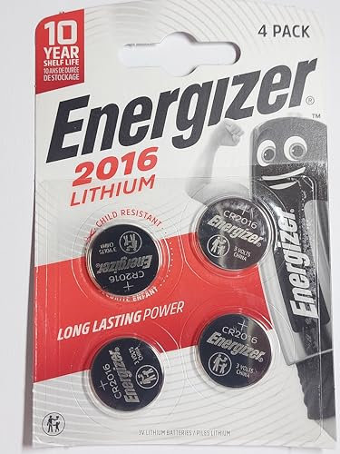 Energizer Batteria al litio CR2016 3V Ref E300520400 Pack 4 149376