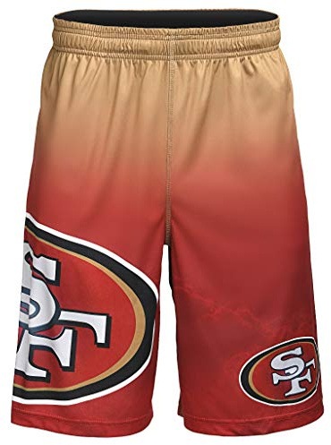 NFL Football Team Logo Herren Gradient Big Logo Training Shorts, San Francisco 49ers