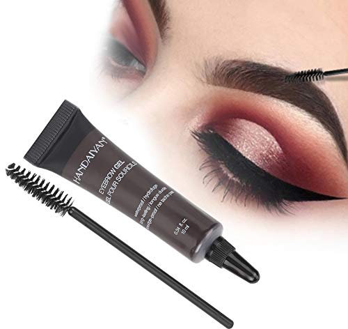 Crema para cejas, 6 colores Gel profesional para cejas Impermeable Tinte para cejas Gel para cejas Tinte Cepillo para cejas(5#)