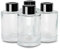 Feel Fragrance Glass Diffuser Bottles with Black Caps Refillable Diffuser Bottles Set of 4-3.15 High, 70ml 2.4 fl oz. Small Round Shape, Fragrance Accessories Use for DIY Replacement Reed Diffuser