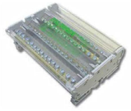 ITALWEBER MORSETTIERA 2P 7 FORI 100A 1022100