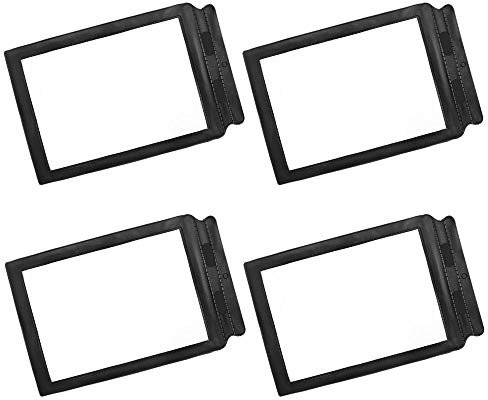 4 PCS A4 Full Page Magnifier Sheet Magnifying Glass Reading Aid Lens 3x Big for Seniors Old Mom Dad (Black)