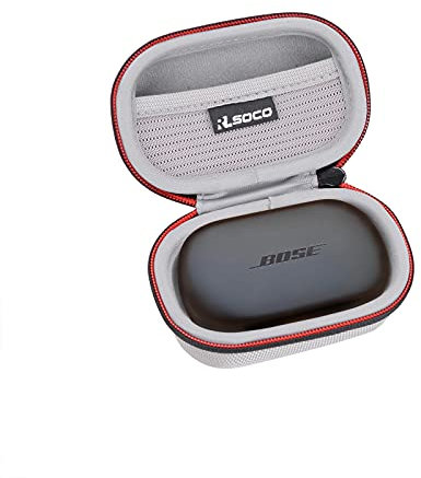 RLSOCO Carrying Case for Bose QuietComfort/Sport Earbuds True Wireless Bluetooth Earbuds - Silver (Case Only)