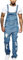 Cffvdiz Salopette da Uomo in Denim Hole Pants,Blu,L
