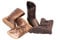 Grand Downunder Stivali Donna Fibbie Corno 9 + Nappa Cesoia Pelli di Pecora Premium Resistente all'acqua, Cioccolato, 39 EU