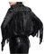YXYECEIPENO Schwarze Street-PU-Lederjacke Kurze Bikerjacke Aus Leder Mit Nieten Und Fransen Atmungsaktives Futter, Geeignet for Frühling Und Herbst(M)