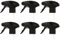 6 x Trigger Sprayer Spray Bottle Top Replacement Trigger Spray Nozzle Head For Garden, Cleaning, Kitchen, Home, Office, Plant Misting, Water, Car Detailing, Standard Neck Fit 28-410, Black
