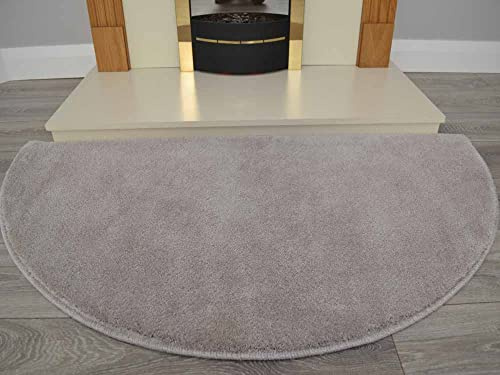 RSM RUGS Half Moon Semi Circle Floor Rugs Rug Carpet Mat Cheap (Stone)