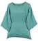 Shirt Oberteil Halbarm Edel Damen Leinen One Size 40-44 jadegrün