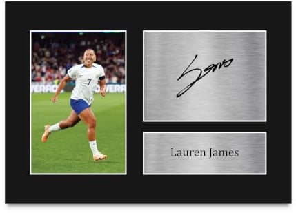 HWC Trading A4 Lauren James England Geschenke Gedrucktes Signiertes Autogramm Foto für Fußball Anhänger and Fans - A4