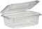Mega Packaging Clear Plastic Hinged Take Out Containers Disposable Clamshell Food Cake Containers with Lids - Best for Dessert, Cakes, Cookies, Salads, Pasta, Sandwiches (1000cc - 100Pack)