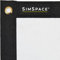 SimSpace Unisex-Adult Doppelseitig Golf Schlagbildschirm, Weiß, 4 x 3 Meter