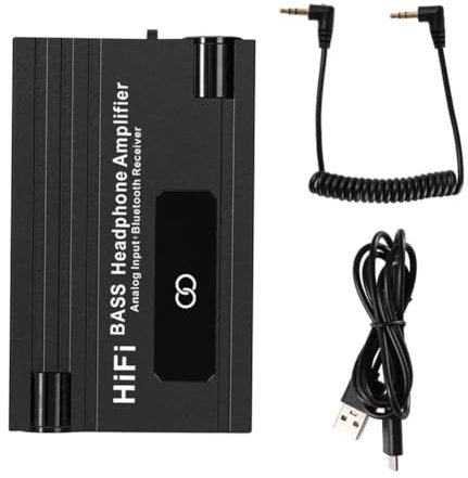 Gokeet Amplificatore per Cuffie HiFi Bluetooth Amplificatore per Cuffie Amplificatori per Cuffie Portatili con Uscita Audio Stereo HiFi da 3,5 mm