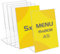 TAPKUA Tischaufsteller A5, 5er Pack Transparenter Acryl Tischständer L-Form Aufsteller für Büro, Restaurant, Geschäft, Hotel, Theke (5 Stück - A5)