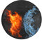 Yardwe Fire Pit Mat 76x76cm Round Fireproof Fireplace Mat Spark Embers Protection Mat Foldable Heat Proof Mat for Decking, BBQ, Camping, Floor, Patio