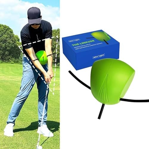 The Connector Golf Training Aid,Golf Swing Trainers Aid for Posture Correction Practice,Arm Structure, Sure Set, And Alignment, Between Arms Golf Training Ball for Beginners Golfers at All Levels
