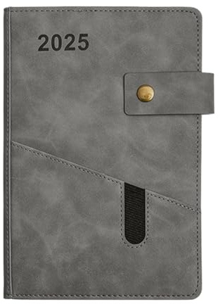 PU Leather Notebook, 2025 Planner Book, Monthly Daily Planner, 365 Days Notepad, Event Planner Book, Work Schedule Notebook, Business Planner Organizer, Study Planner Book, Daily Schedule Notepad
