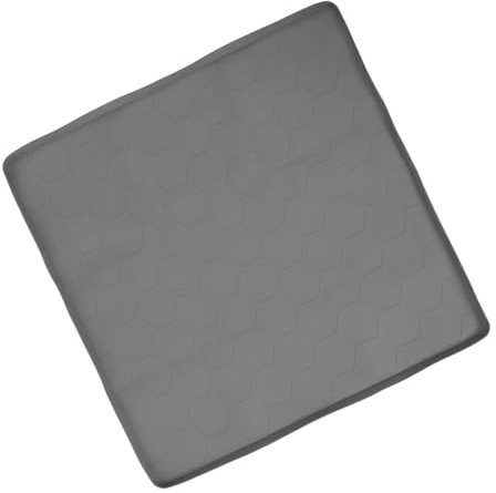 Mobestech estera del fregadero manteles de silicona bajo protector de sumidero organizador de fregadero de cocina estera impermeable colchoneta sobre el escurridor del fregadero caucho Gris