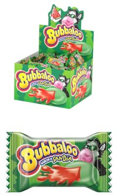 iChuches- Chicles rellenos Bubbaloo pack 60 unidades. Sabores Fresa, Sandía, Tutti (60 u, Sandía)