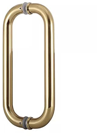 Poignée de Porte de Grange intérieure et extérieure, Double Face, Ronde, en Verre brossé, avec vis de Montage, pour magasins/granges, diamètre 73 cm x 70 cm.