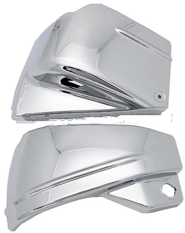 Seite Batterie Verkleidung Abdeckung Motorrad Batterie Verkleidung Seite Abdeckung Fit Für Yamaha V-Star XVS 650 XVS650 XVS650A Dragstar DS650 Custom Classic(Chrome)