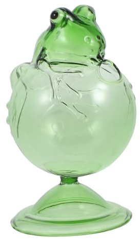 LIFKOME Taza de Vidrio Creativa con Diseño de Rana Copa y Resistente para Espresso Uso Versátil Hogar y Oficina Capacidad y Agarre Cómodo