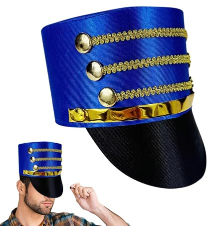 Majortette Ring Toy Hat - Covered by Nutcracker Soldier Fancy Dress Costume Accessory Marching Headband | Novelty Gift for Adults Teens Boyfriend