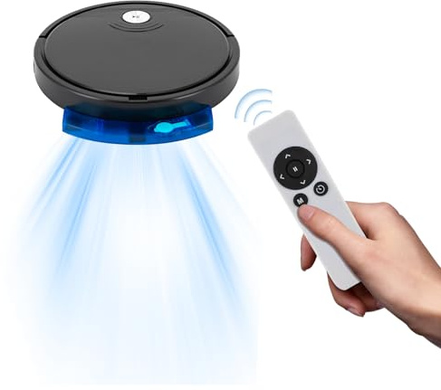 DHQCQL Robot aspirador de 15 W con mando a distancia y depósito de agua de 150 ml, modo 3 en 1, 1800 Pa de succión, 90 min de resistencia, 6 modos de limpieza, barredora para alfombras de suelos duros