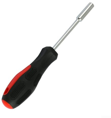 Magnetischer Sechskant-Schraubendreher mit rutschfestem Griff und rostfreier Beschichtung, ausgestattet mit 6 35-mm-Bithaltern für verschiedene Anwendungen
