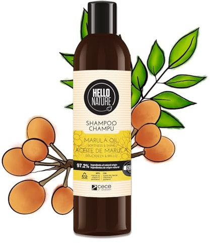 P-Beauty Naturkosmetik Shampoo mit Marulaöl - Repair Haarpflege für trockenes, strapaziertes Haar, Glanz & Geschmeidigkeit - Haarpflege mit Vitamin C, Vitamin E und Omega-Fettsäuren (1x 300ml)