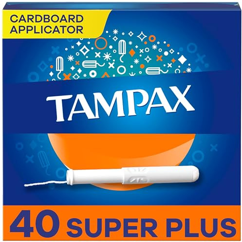 Tampax Super Plus Tampons mit flushable Cardboard Applikator - 40 ct by Tampax