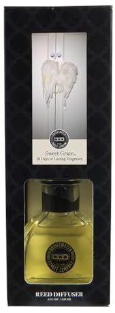 Bridgewater Candle Company SWEET GRACE REED DIFFUSER for Home 120ml - Long Lasting Air Fresheners for Home - Indoor Fragrance Room Scent of Passion Fruit, Sparkling Tea, Patchouli