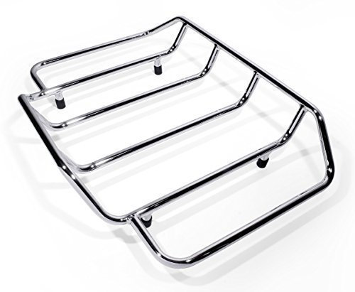 Chrom Aufbau Gepäckträger f. Top Case Tour Pak für Harley-Davidson Motorrad