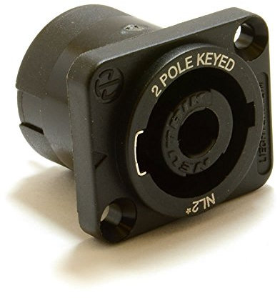Neutrik Keyed 2 Pôles Speakon Châssis Montage PA Soudure Borne Femelle NL2MP