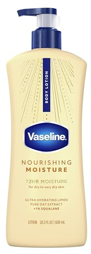 Vaseline Nourishing Moisture Nourishing Moisture Body Lotion for Dry Skin, Made with Ultra-Hydrating Lipids + Pure Oat Extract for Nourished, Healthy-Looking Skin 20.3 oz