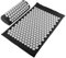 Akupressurmatten-Set, Akupressurmatte + Akupressurkissen Set, Massage Matte für Rücken und Nacken, wohltuende Entspannungsmatte & Kissen - Schwarz, 68 * 41cm