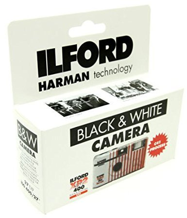 Ilford XP2 Super Einwegkamera mit Blitz (27 Aufnahmen), Schwarz-Weiß-Film, 3er-Pack